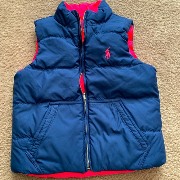 Polo Ralph Lauren Other - Ralph Lauren blue/pink reversible puffer vest.  4T